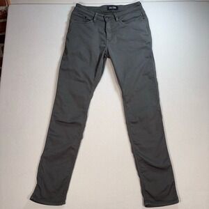 DU/ER N2X Pants Men's 32x34 Green Gray Irregular Relaxed Taper Stretch Comfort‎